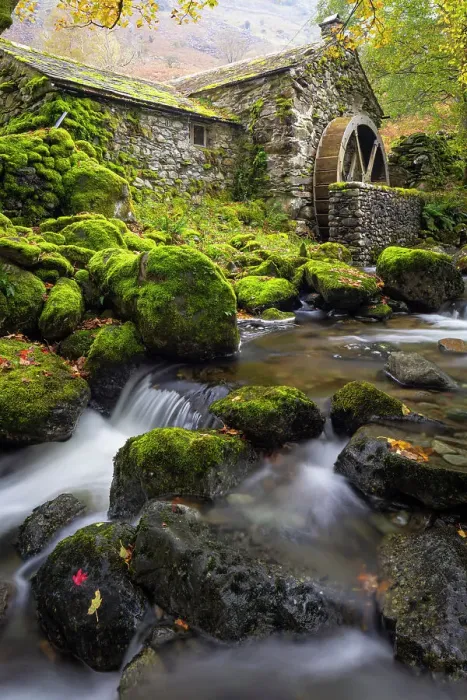 Framed Print : United Kingdom, England, Cumbria, Lake District, Borrowdale. A disused Water Mill close to the village of Seatoller Framed Print : United Kingdom, England, Cumbria, Lake District, Borrowdale. A disused Water Mill close to the village of Seatoller