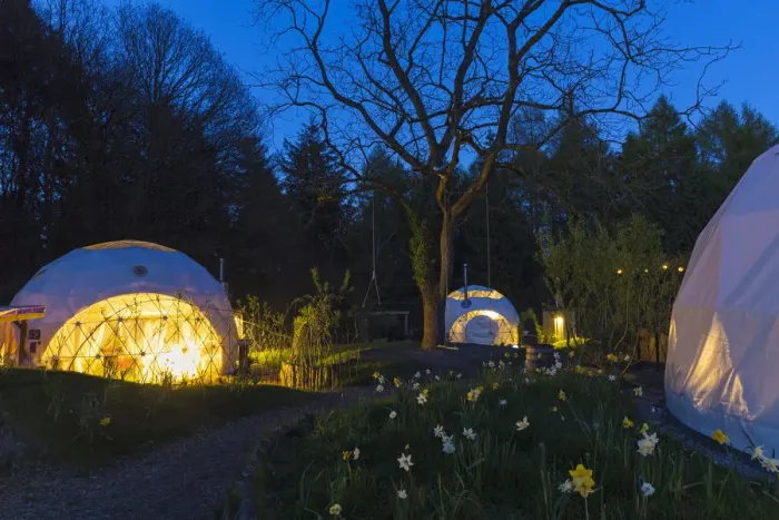 Framed Print : United Kingdom, England, Gloucestershire, Coleford. Glamping at the Dome Garden Framed Print : United Kingdom, England, Gloucestershire, Coleford. Glamping at the Dome Garden