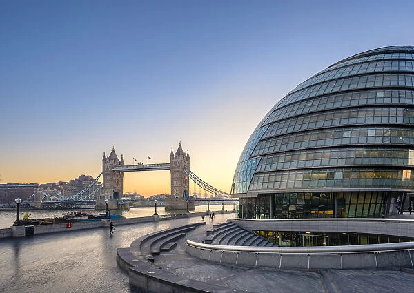 United Kingdom, England, London. London City Hall designed by architecht Norman Foster