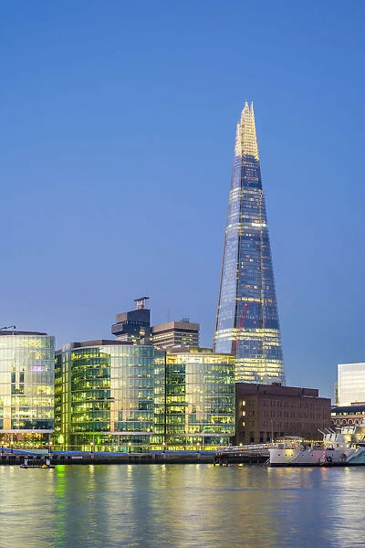 United Kingdom, England, London. London skyline, The Shard by architect Renzo Piano