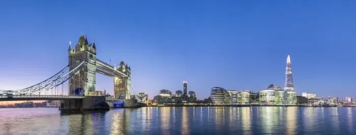 Framed Print : United Kingdom, England, London. Tower Bridge and modern skyline of Southwark on