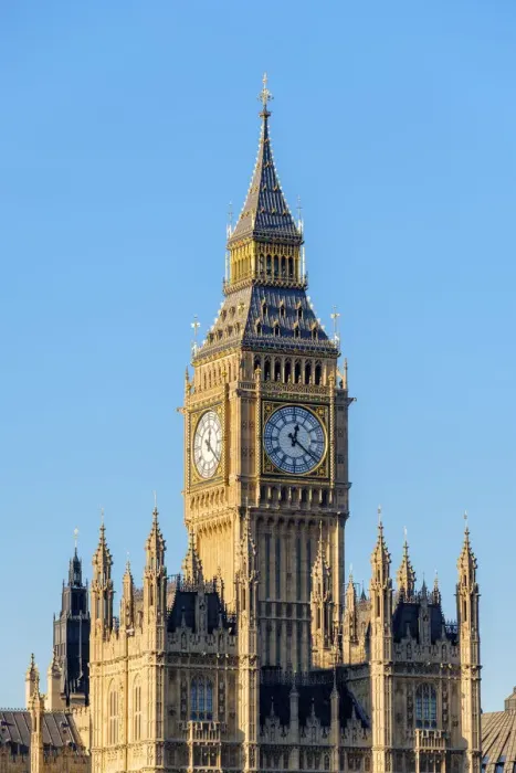 Framed Print : United Kingdom, England, London. The clock tower of Big Ben (Elizabeth Tower) above Framed Print : United Kingdom, England, London. The clock tower of Big Ben (Elizabeth Tower) above