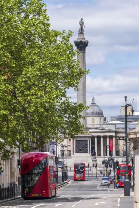 Framed Print : United Kingdom, England, London, Westminster. View along Whitehall / Parliament street towards NelsonA¢€ Framed Print : United Kingdom, England, London, Westminster. View along Whitehall / Parliament street towards NelsonA¢€