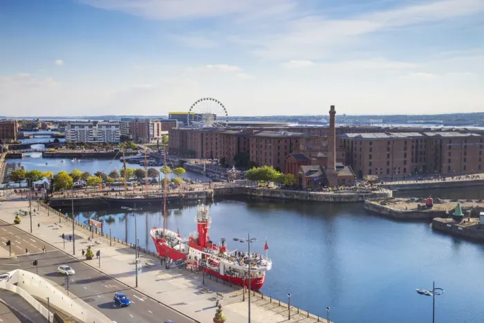 Framed Print : United Kingdom, England, Merseyside, Liverpool, View of Albert Docks the Wheel of Framed Print : United Kingdom, England, Merseyside, Liverpool, View of Albert Docks the Wheel of