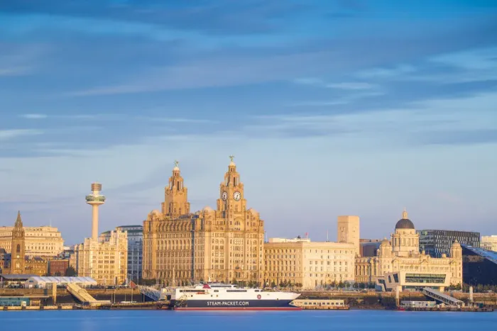Framed Print : United Kingdom, England, Merseyside, Liverpool, View of Liverpool skyline Framed Print : United Kingdom, England, Merseyside, Liverpool, View of Liverpool skyline