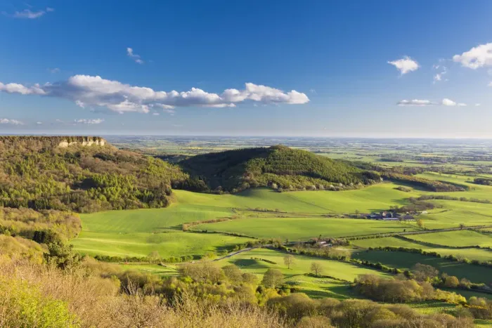 Framed Print : United Kingdom, England, North Yorkshire. The view from Sutton Bank in early Spring Framed Print : United Kingdom, England, North Yorkshire. The view from Sutton Bank in early Spring