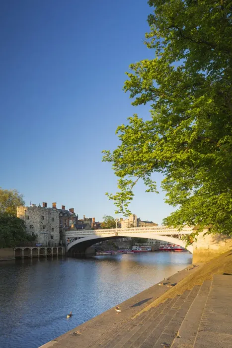 Framed Print : United Kingdom, England, North Yorkshire, York. Mid-summer evening light on Lendal Bridge Framed Print : United Kingdom, England, North Yorkshire, York. Mid-summer evening light on Lendal Bridge