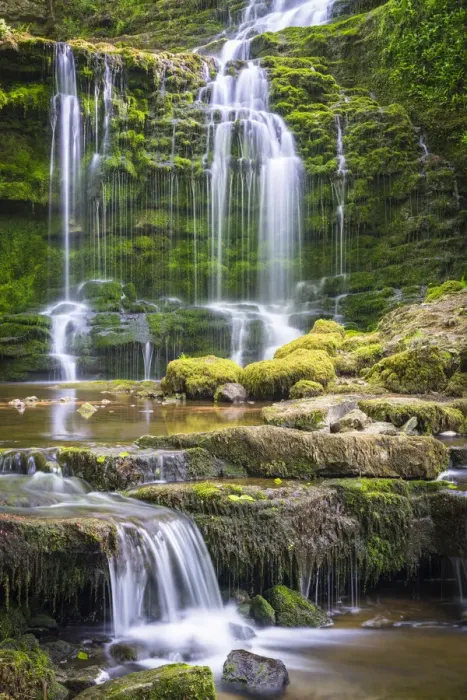 Framed Print : United Kingdom, England, North Yorkshire, Settle, Scaleber Force at Springtime Framed Print : United Kingdom, England, North Yorkshire, Settle, Scaleber Force at Springtime