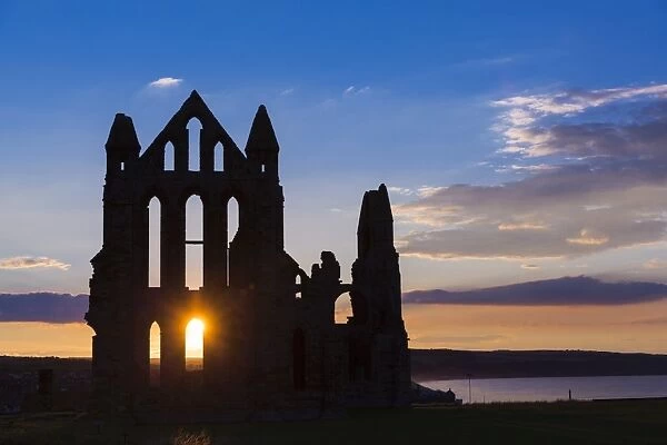 United Kingdom, England, North Yorkshire, Whitby. Whitby Abbey was founded in 657 AD by Oswy