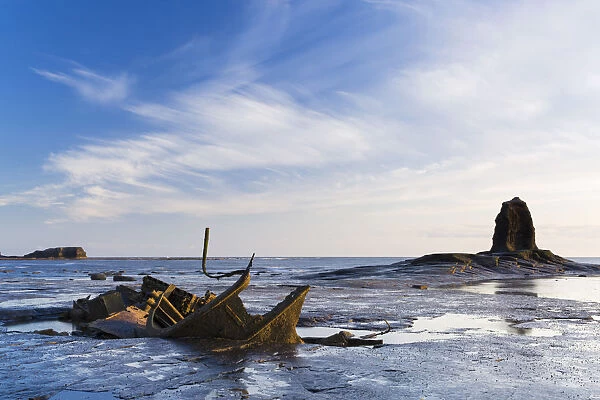 United Kingdom, England, North Yorkshire, Whitby. The wreck of the Admiral von Tromp
