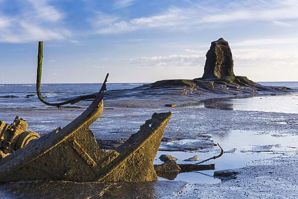 United Kingdom, England, North Yorkshire, Whitby. The wreck of the Admiral von Tromp