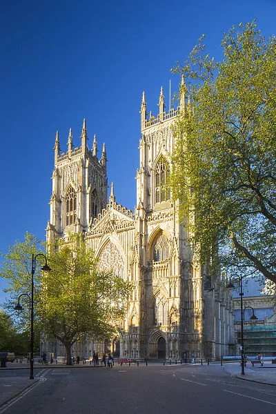 United Kingdom, England, North Yorkshire, York. The Minster in Spring