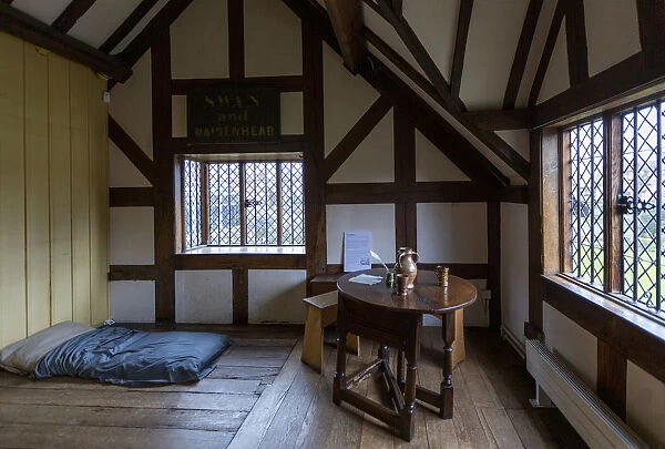 United Kingdom, England, Warwickshire, Stratford-upon-Avon. The interior of ShakespeareA¢€™s House