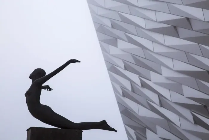 Framed Print : United Kingdom, Northern Ireland, Belfast, View of the Titanic Belfast museum Framed Print : United Kingdom, Northern Ireland, Belfast, View of the Titanic Belfast museum
