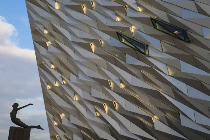 Framed Print : United Kingdom, Northern Ireland, Belfast, View of the Titanic Belfast museum Framed Print : United Kingdom, Northern Ireland, Belfast, View of the Titanic Belfast museum