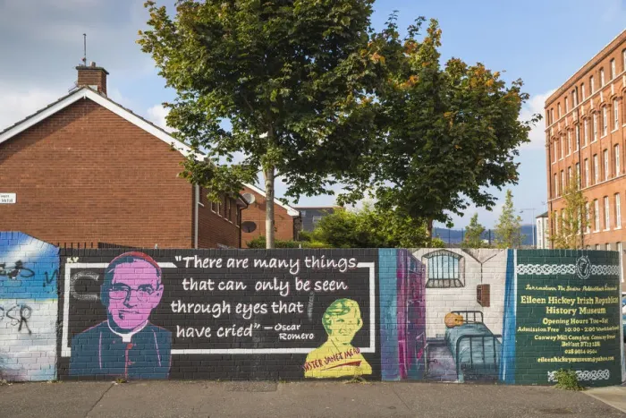 Framed Print : United Kingdom, Northern Ireland, Belfast, Falls Road, Political murals