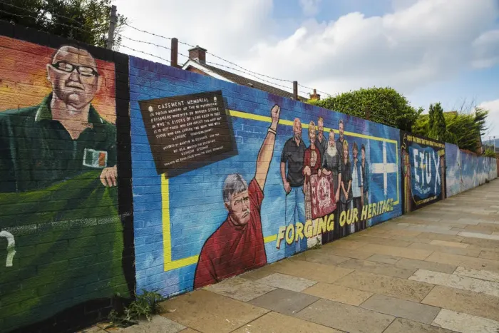 Framed Print : United Kingdom, Northern Ireland, Belfast, Falls Road, Political murals Framed Print : United Kingdom, Northern Ireland, Belfast, Falls Road, Political murals