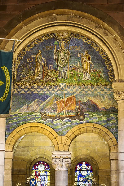 United Kingdom, Northern Ireland, Belfast, Belfasts Cathedral Quarter, Mosaic