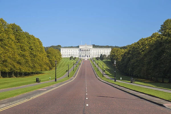 United Kingdom, Northern Ireland, Belfast, Stormont Parliament Buildings home to the