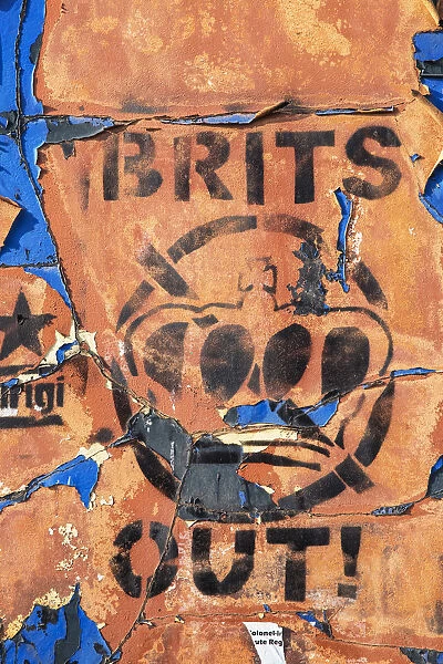 United Kingdom, Northern Ireland, Belfast, Falls Road, International Wall political mural