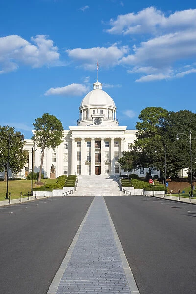 United States, Alabama, Montgomery. Alabama State Capitol building, former First Confederate Capitol, built 1850a€'51
