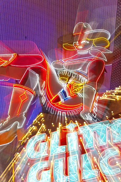 United States of America, Nevada, Las Vegas, The Freemont Street Experience in Downtown