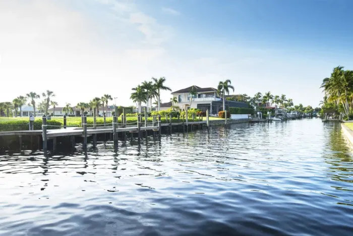 Framed Print : United States, Florida, Fort Myers-Cape Coral Area, Caloosahatchee River, Iona Framed Print : United States, Florida, Fort Myers-Cape Coral Area, Caloosahatchee River, Iona