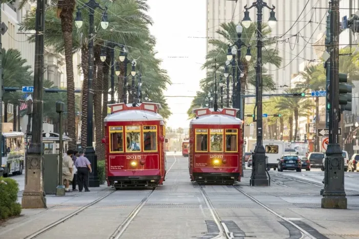 Framed Print : United States, Louisiana, New Orleans. Canal Street streetcar line in the French Quarter Framed Print : United States, Louisiana, New Orleans. Canal Street streetcar line in the French Quarter