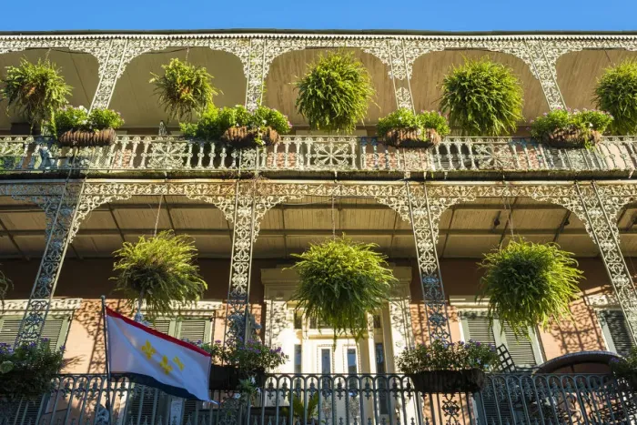 Framed Print : United States, Louisiana, New Orleans. French Quarter balconies on Royal Street Framed Print : United States, Louisiana, New Orleans. French Quarter balconies on Royal Street