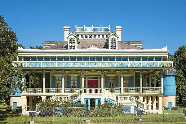 United States, Louisiana, St. John the Baptist Parish. Historic San Francisco Plantation in Garyville, built in 1849a€'50