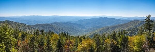 United States, North Carolina, Great Smoky Mountains National Park, View from Clingmans Dome