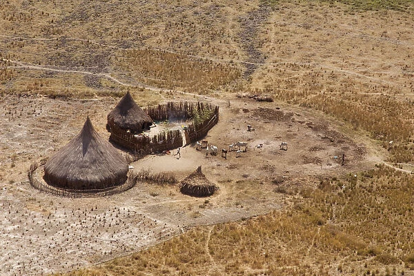 Unity State, South Sudan. The landscape phtographed from the air