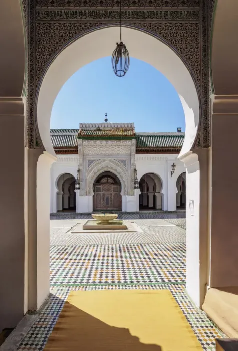 Framed Print : The University and Mosque of al-Qarawiyyin or al-Karaouine in Fes, Fez-Meknes Region