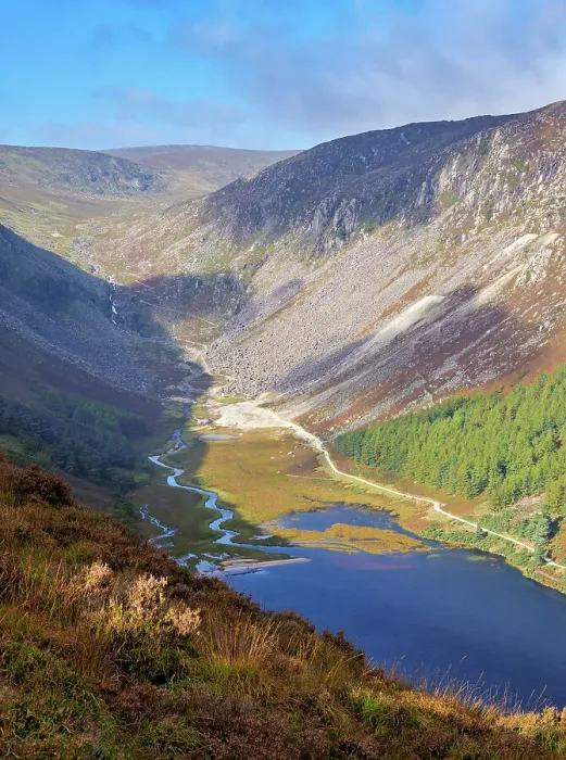 Framed Print : Upper Lake and Glenealo Valley, Glendalough, County Wicklow, Ireland Framed Print : Upper Lake and Glenealo Valley, Glendalough, County Wicklow, Ireland