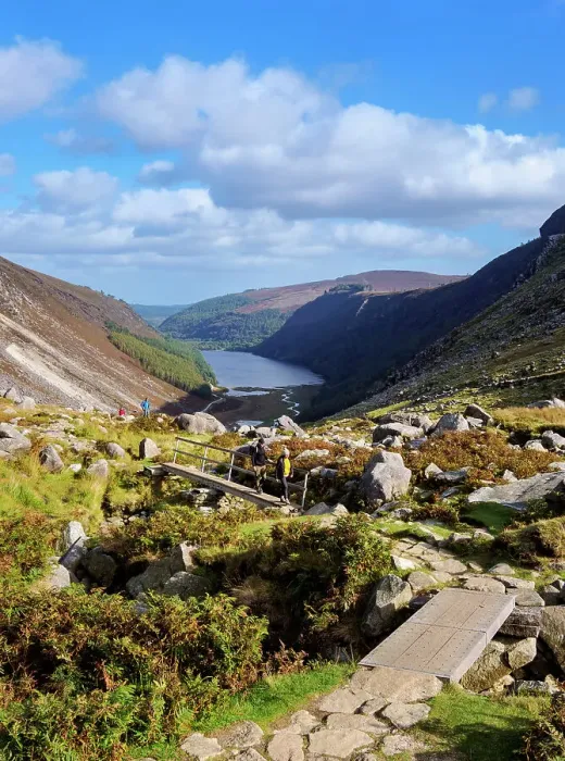 Framed Print : Upper Lake seen from Glenealo Valley, Glendalough, County Wicklow, Ireland Framed Print : Upper Lake seen from Glenealo Valley, Glendalough, County Wicklow, Ireland