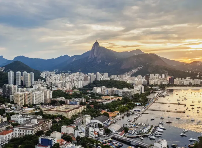 Framed Print : Urca and Botoafogo Neighbourhoods seen from the Morro da Urca, Rio de Janeiro, Brazil Framed Print : Urca and Botoafogo Neighbourhoods seen from the Morro da Urca, Rio de Janeiro, Brazil