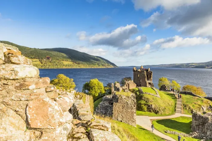 Framed Print : Urquhart Castle on the banks of Loch Ness, Inverness, Scotland, UK