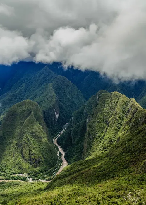 Framed Print : Urubamba River, elevated view from Machu Picchu Mountain, Cusco Region, Peru Framed Print : Urubamba River, elevated view from Machu Picchu Mountain, Cusco Region, Peru