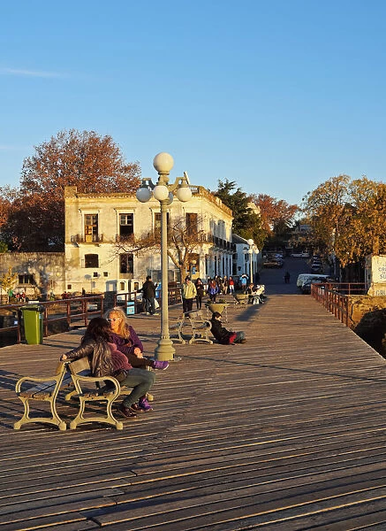 Uruguay, Colonia Department, Colonia del Sacramento, Wooden Wharf in the Historic Quarter