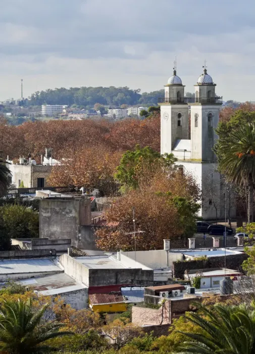 Framed Print : Uruguay, Colonia Department, Colonia del Sacramento, Elevated view of the historic Framed Print : Uruguay, Colonia Department, Colonia del Sacramento, Elevated view of the historic
