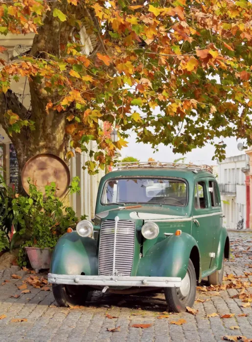 Framed Print : Uruguay, Colonia Department, Colonia del Sacramento, Vintage car on the cobblestone Framed Print : Uruguay, Colonia Department, Colonia del Sacramento, Vintage car on the cobblestone