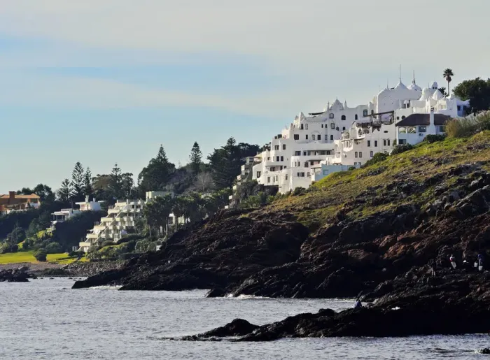 Framed Print : Uruguay, Maldonado Department, Punta Ballena, View of the Casapueblo, hotel, museum Framed Print : Uruguay, Maldonado Department, Punta Ballena, View of the Casapueblo, hotel, museum