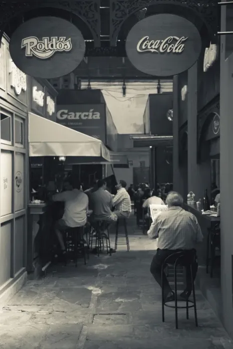Framed Print : Uruguay, Montevideo, Mercado del Puerto, Parilladas grill restaurants, NR Framed Print : Uruguay, Montevideo, Mercado del Puerto, Parilladas grill restaurants, NR