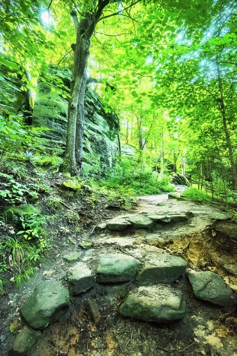 Framed Print : USA, Akron, Ohio, The Ledges Is A Trail Of Ancient Towering Rock Formations And Sandstone Cliffs, Cuyahoga Valley National Park Framed Print : USA, Akron, Ohio, The Ledges Is A Trail Of Ancient Towering Rock Formations And Sandstone Cliffs, Cuyahoga Valley National Park