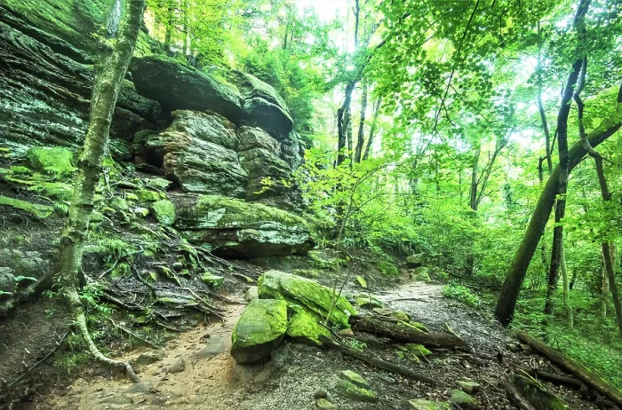 Framed Print : USA, Akron, Ohio, The Ledges Is A Trail Of Ancient Towering Rock Formations And Sandstone Cliffs, Cuyahoga Valley National Park Framed Print : USA, Akron, Ohio, The Ledges Is A Trail Of Ancient Towering Rock Formations And Sandstone Cliffs, Cuyahoga Valley National Park