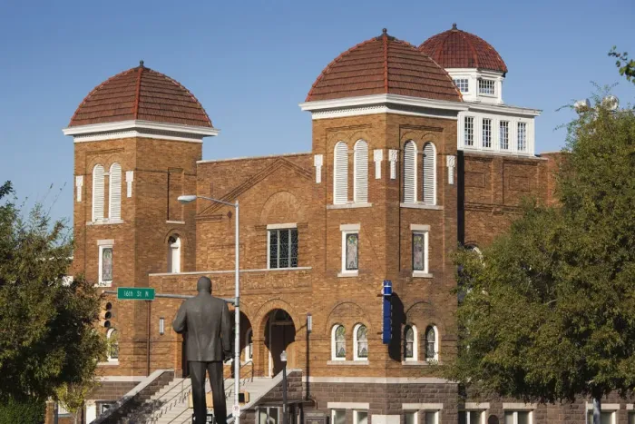 Framed Print : USA, Alabama, Birmingham, 16th Street Baptist Church and Rev. Martin Luther King Statue Framed Print : USA, Alabama, Birmingham, 16th Street Baptist Church and Rev. Martin Luther King Statue
