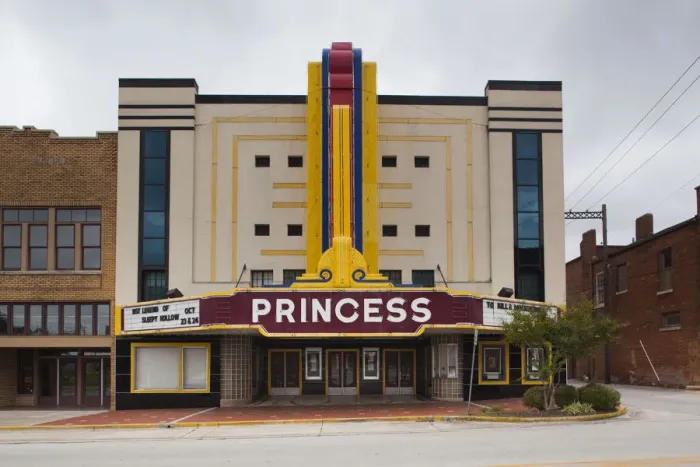 Framed Print : USA, Alabama, Decatur, art-deco Princess Theater Framed Print : USA, Alabama, Decatur, art-deco Princess Theater