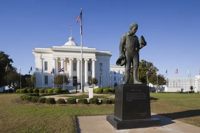 Framed Print : USA, Alabama, Montgomery, Alabama State Capitol, Police Monument