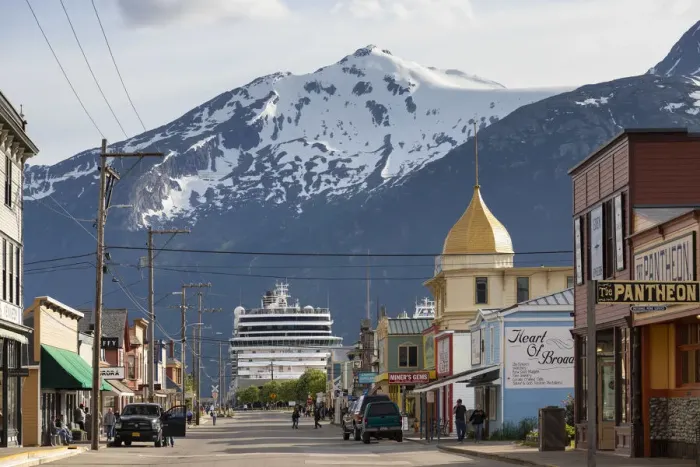 Framed Print : USA, Alaska, Skagway, old town