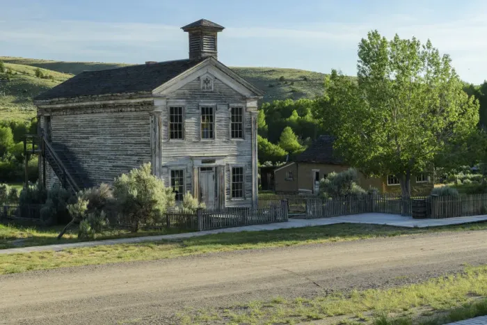 Framed Print : USA, America, Rockies, Montana, Bannack Ghost Town near Philipsburg